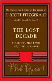 Capa do livro A Dcada Perdida de F. Scott Fitzgerald