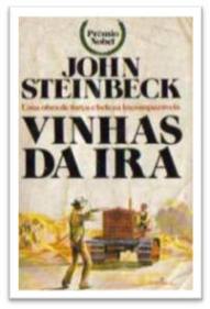 Capa do livro As Vinhas da Ira de John Steinbeck