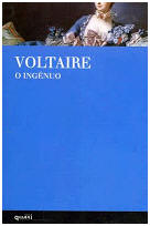 Capa do livro O Ingnuo de Voltaire